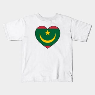 Heart - Mauritania Kids T-Shirt